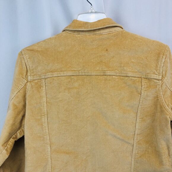 Charter Club Women's Plus Size 16 Corduroy Blazer Jacket Golden Yellow - Picture 10 of 11
